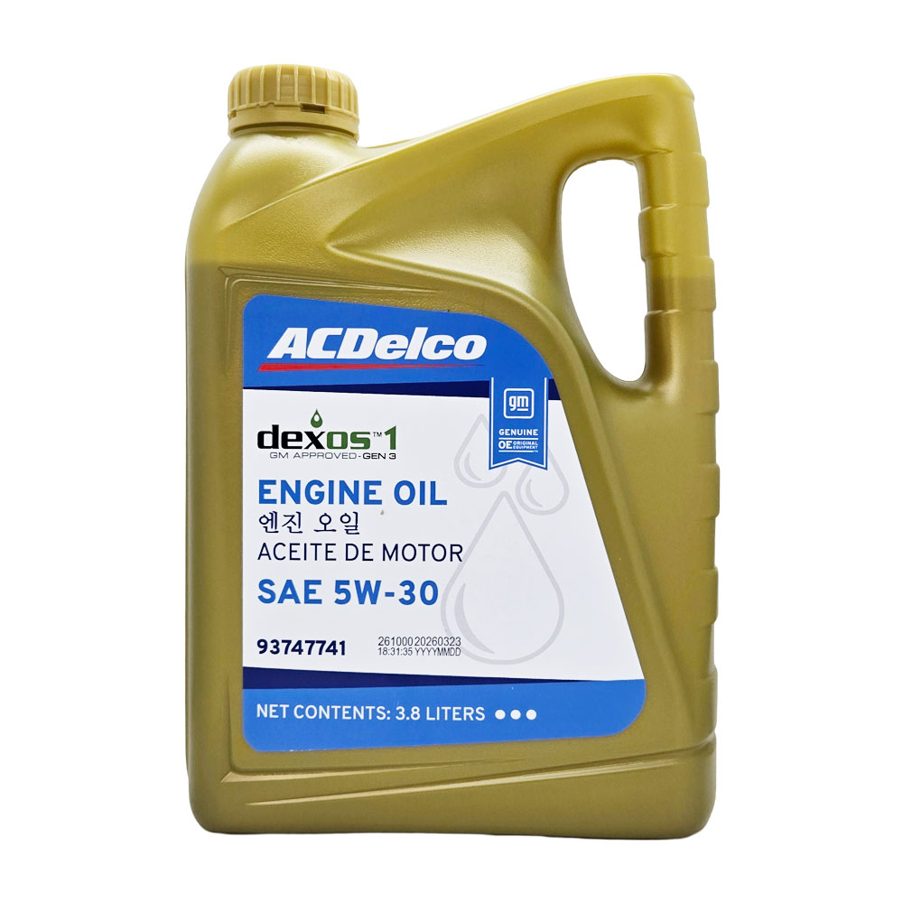 [한국지엠][오늘출발] 쉐보레 GM쉐보레 덱소스1 DEXOS1 GEN3 5W30 3.8L 순정 가솔린 엔진오일P93747741