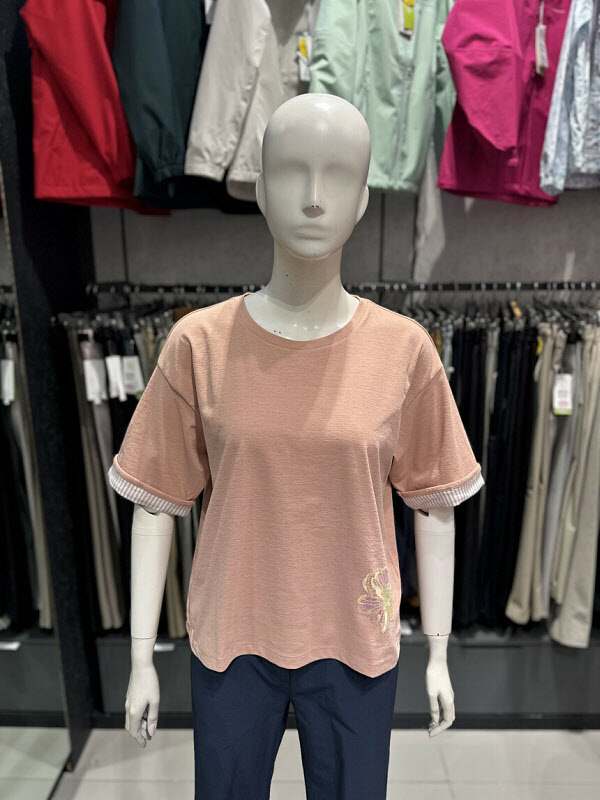 마운티아 마운티아 26년 S/S 여성 여름 루즈핏 애디라운드티셔츠 4 1MQTSMV524-DU (P003816499)