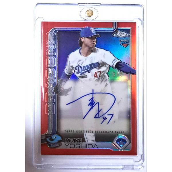 [중고,해외] 17813836 (중고) topps npb chrome 츄니치 드래곤즈 요시다 세야 5 시리 친필 사인