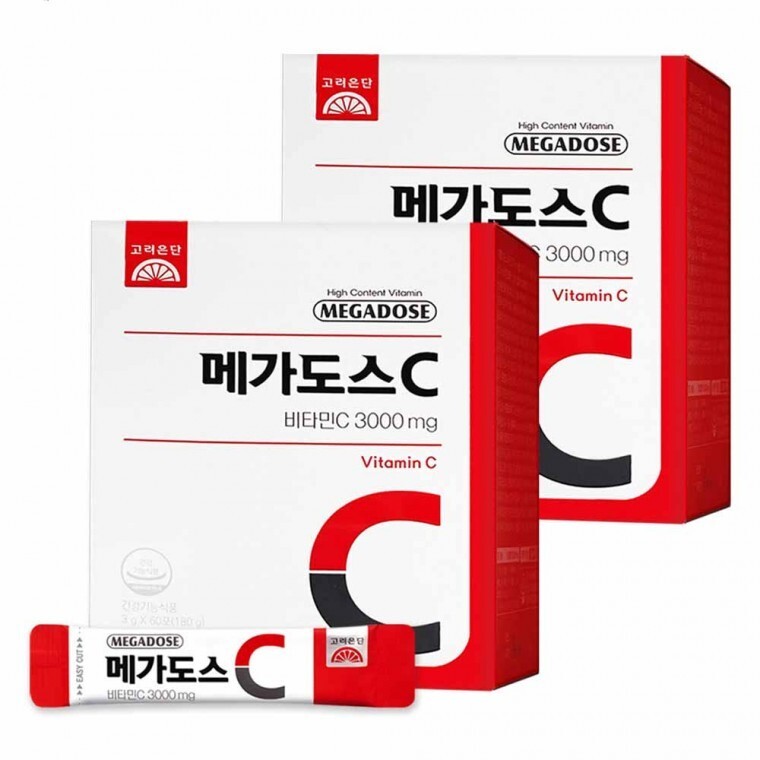 고려은단 고려은단 메가도스C 비타민C 3000 60포 2박스
