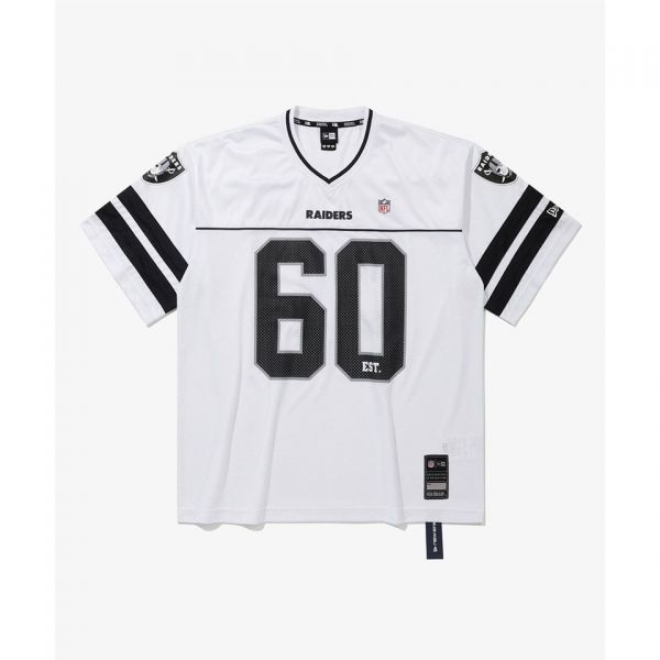 백화점정품 뉴에라 반팔 티셔츠 선물 커플티 NEW ERA NFL 라스베이거스 레이더스 팬 웨어 화이트NEW 화이트