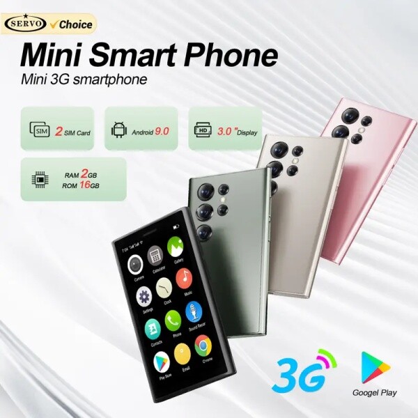 [해외] SERVO S26 미니 안 스마트폰 3G WCDMA 듀얼 카메라 6GB ROM Play Store WhatsAPP WiFi