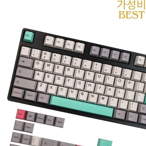 [오늘출발] [해외] GMK 모던 돌치 라이트 키캡 PBT 염료 서브 베드 체리 프로필 Keychron K2 65% 앤 GH60 포커 140 키/세트