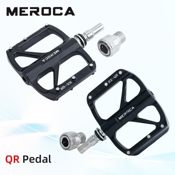 [오늘출발] MEROCA 자전거 퀵 릴리스 페달 씰 3 베어링 초경량 알루미늄 합금 MTB 도로 미끄럼 방지