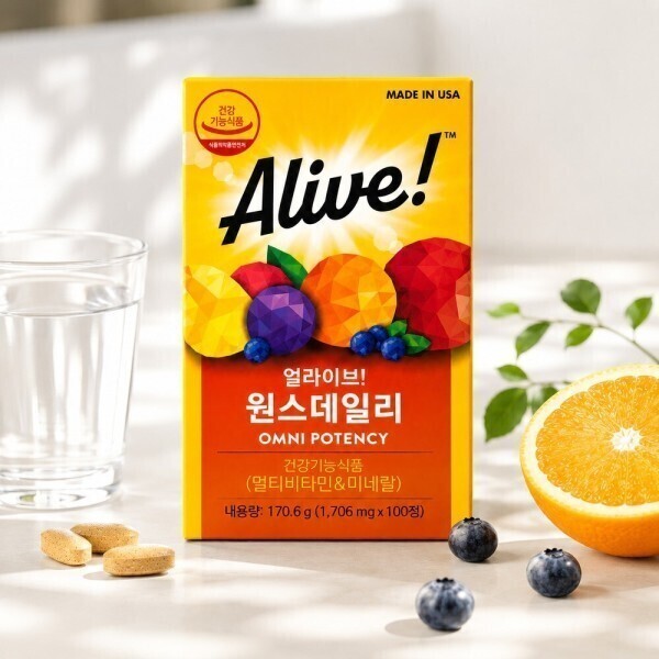 [오늘출발] 얼라이브 얼라이브 원스데일리 멀티비타민 1724mg x 100정 4개_LC