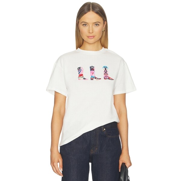 [해외] 리볼브직영몰 Never Fully Dressed White Cowboy Boot T-s 관부가세 포함 가격. 무료배송