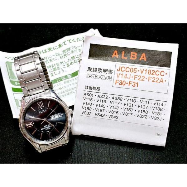 [중고,해외] 18303096 (중고) 동작품세이코 아루바 솔러 손목시계 V158-0AX0 맨즈 SEIKO ALBA