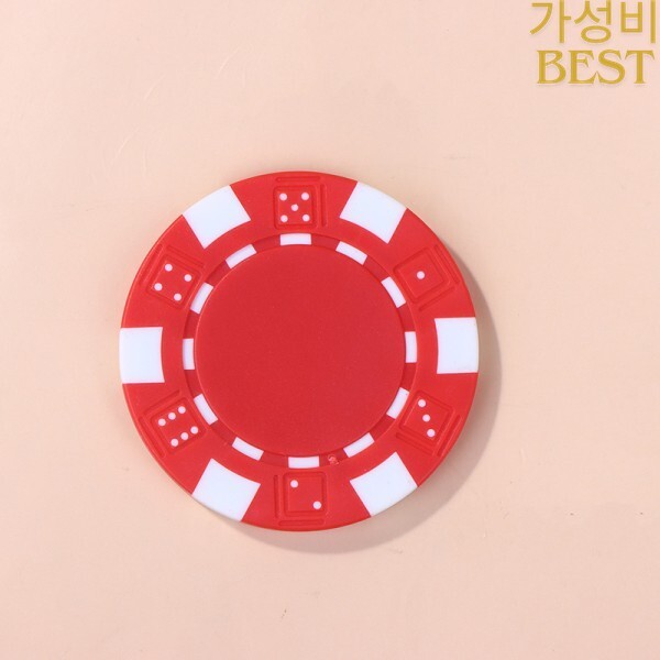 [오늘출발] [해외] 10개 11.5g ABS 플라스틱 포커 칩 - 메탈 코어 카지노 텍사스 홀덤 게임 세트 액세서리
