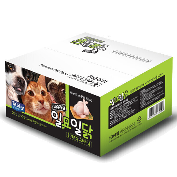 [오늘출발] 태비토퍼 일묘일닭 닭가슴살 고양이간식 20g x 100개입
