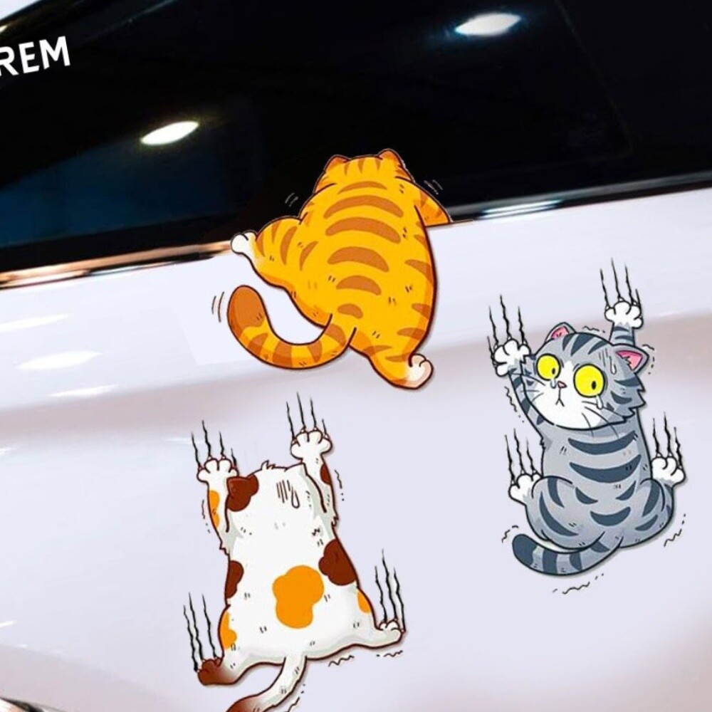 탈출 차량용 DIY 대 고양이 학교 관공서 다름S 스티커 자동차