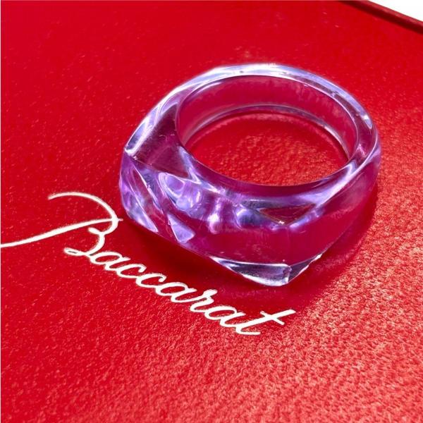 [중고,해외] 17118622 (중고) Baccarat 바카라 링 반지 12호 룩소르 크리스탈 퍼플