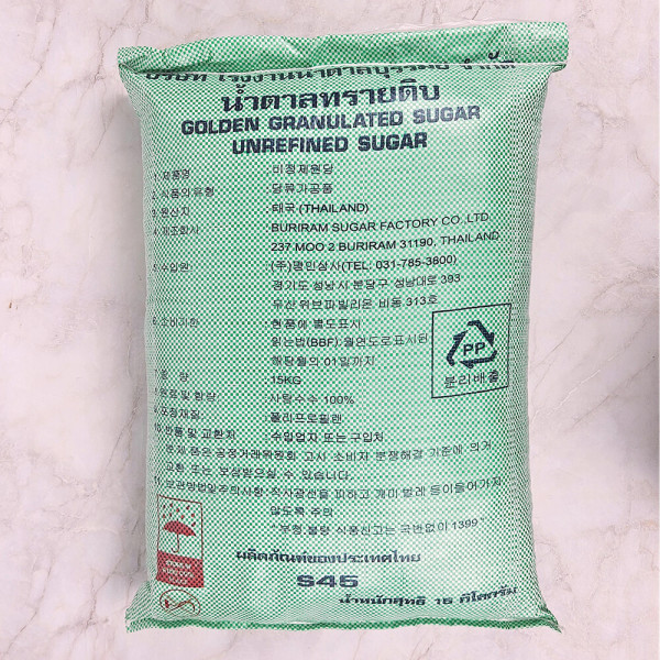 부리람 비정제 원당 15kg / 갈색 설탕 사탕수수당 천연당