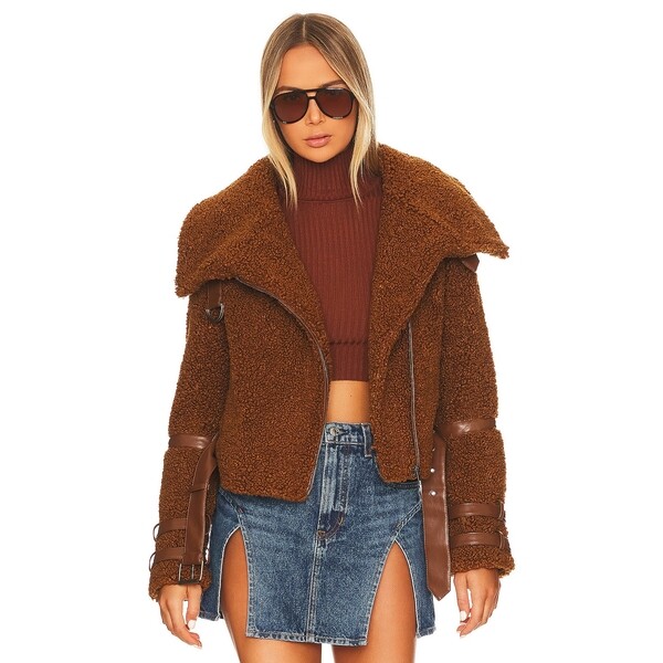 [해외] 리볼브직영몰 Tularosa Bailey Moto Jacket Faux Fur 관부가세 포함 가격. 무료배송
