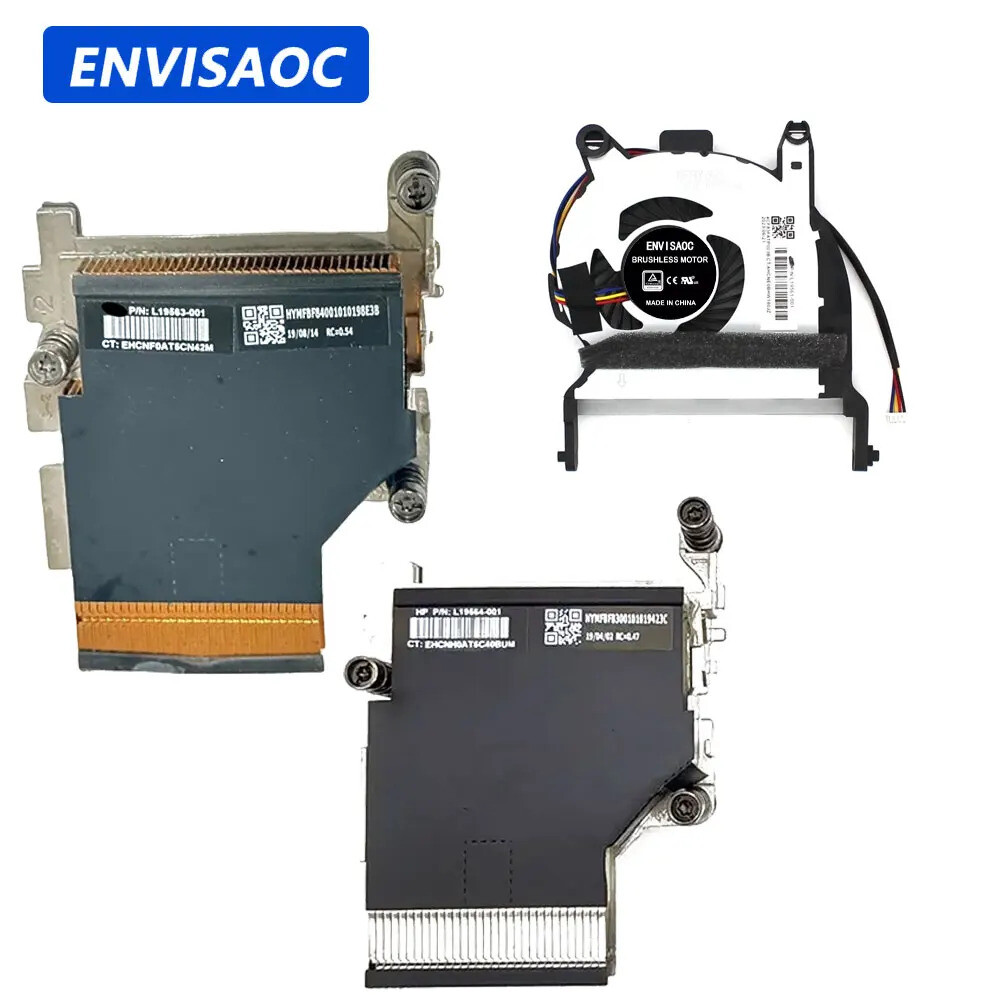 [해외] OEM 35W/65W hp호환 ProDesk 400 405 600 705 800 G4 G5 DM 미니 데스크탑 냉각팬 히트싱크 팬 쿨러 구리