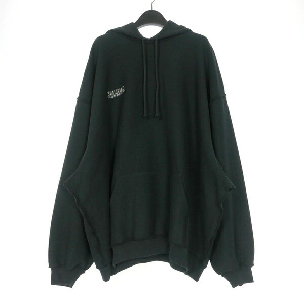 [중고,해외] 18228456 (중고) 중고베트몬 베트몬 VETEMENTS 23SS ALL BLACK INSIDE-OUT HOODIE