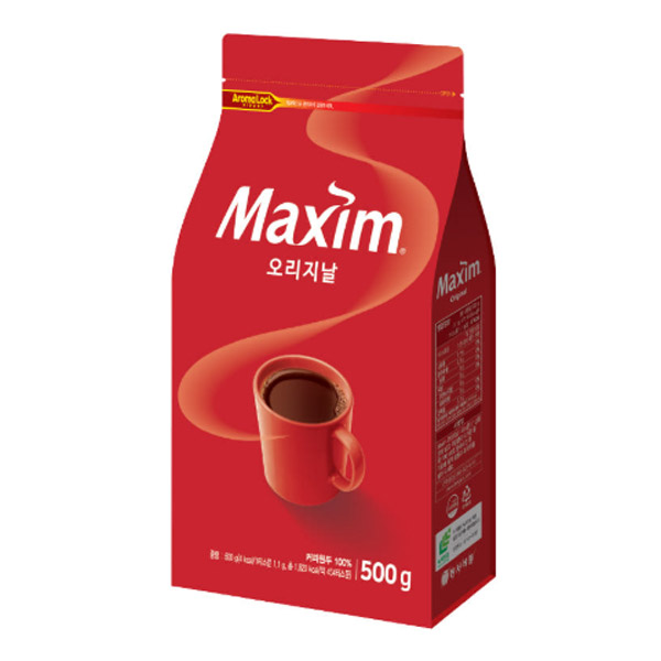 [오늘출발] 맥심 오리지날 리필용 커피 500g x 1개 진한맛 봉지 알커피 대용량 사무실 동서식품 동서식품 맥심 오리지날