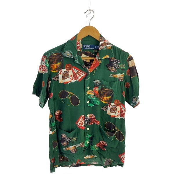 [중고,해외] 18242647 (중고) 중고POLO RALPH LAUREN카지노 무늬 오픈 칼라