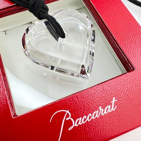[중고,해외] 17134643 (중고) 미품 BACCARAT 바카라 크리스탈 하트 클리어 목걸이