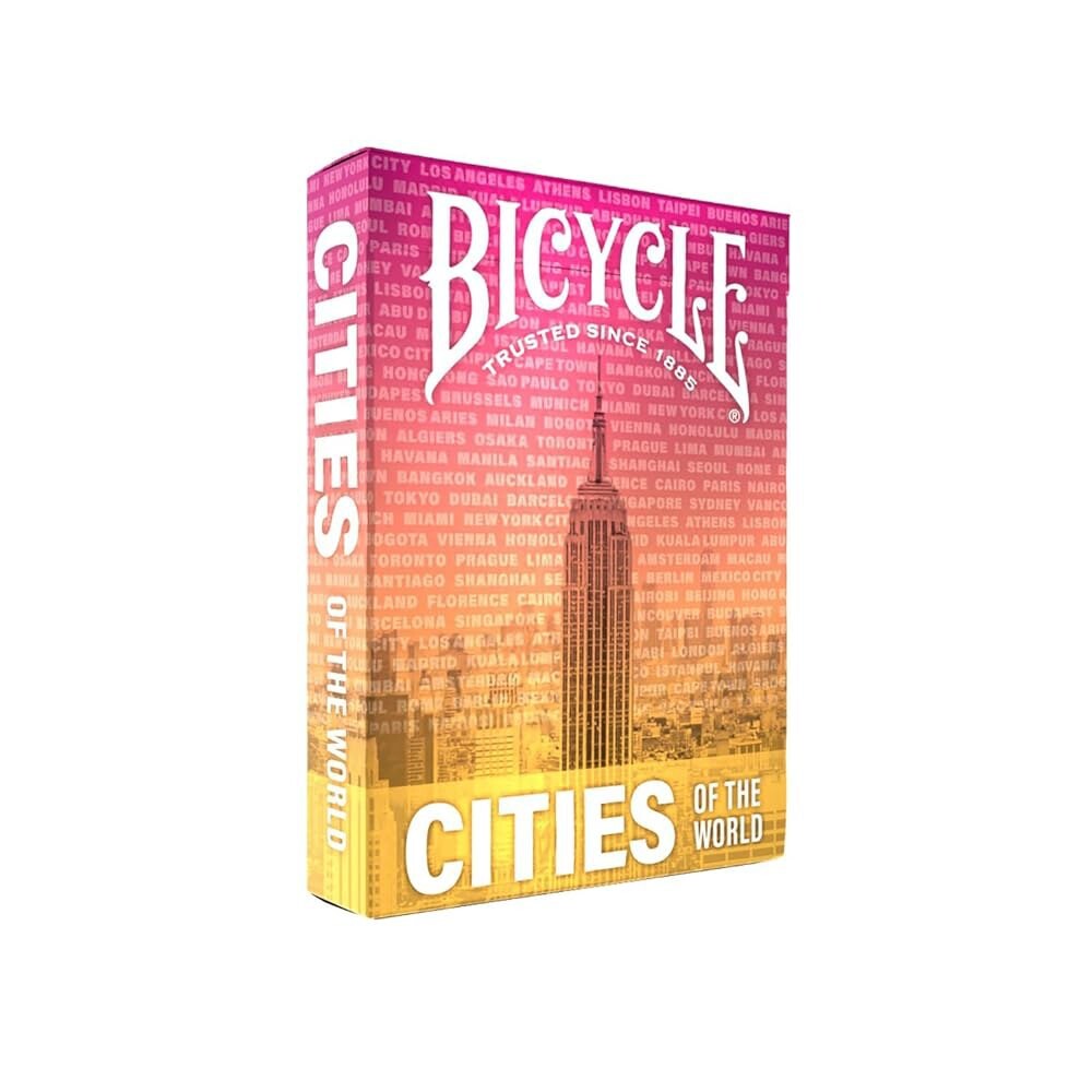 [오늘출발] Bicycle Cities of the World 수집용 표준 카드 52장 포커 사이즈 여행 가이드 선물 휴가 게임 가족 게임