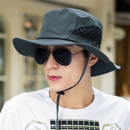 무료배송 통기성 망사 벙거지모자 햇빛차 단 카우보이 등산모자