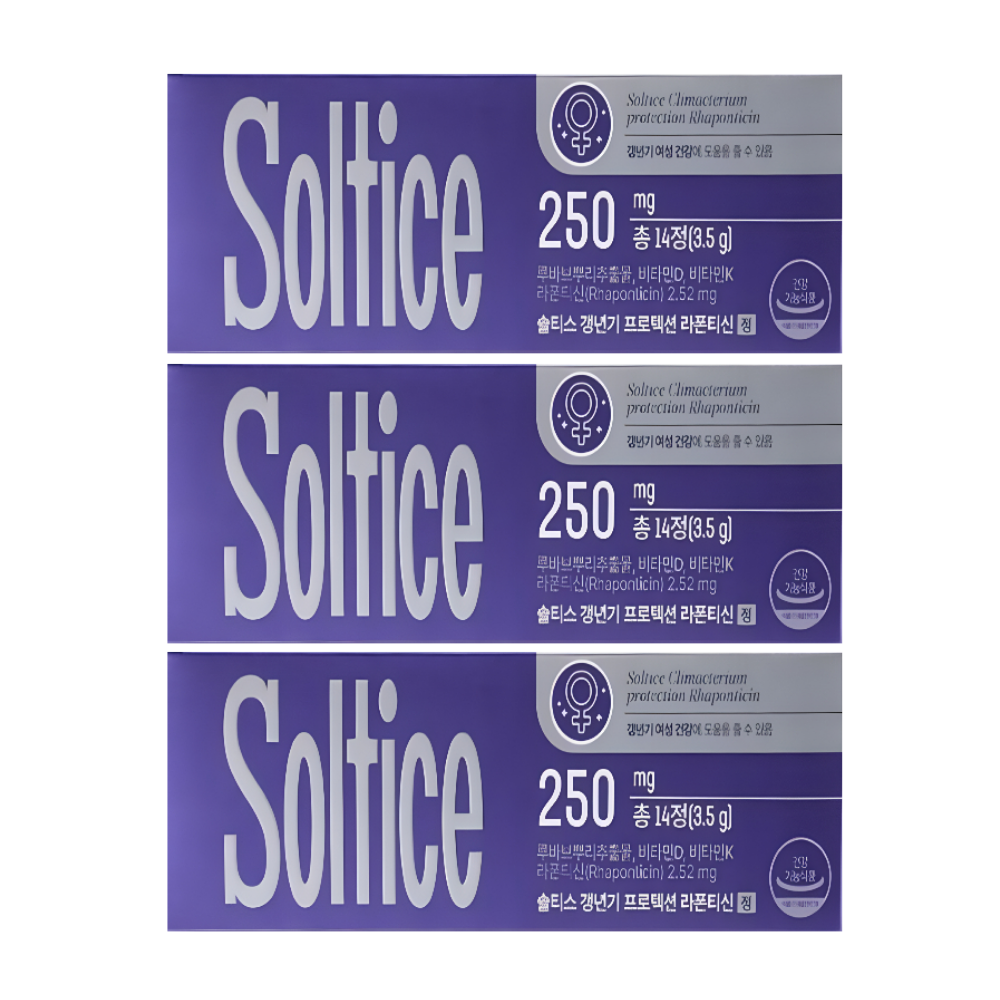 솔티스 갱년기 프로텍션 라폰티신 250mg x 14정 3개
