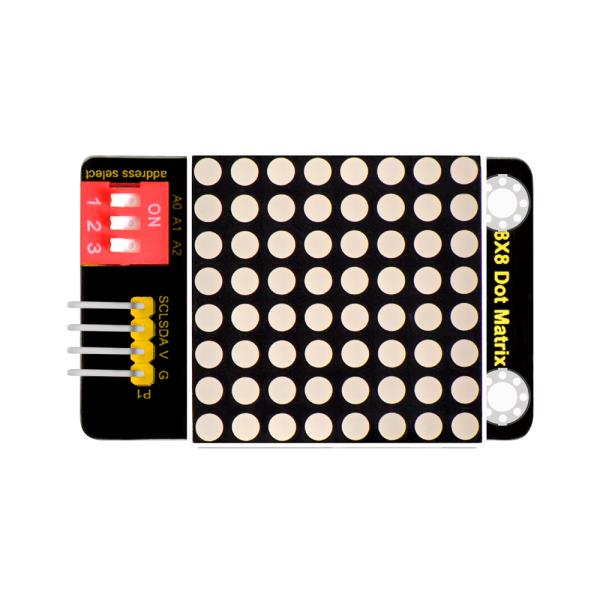[오늘출발] Keyestudio 88 LED 도트 매트릭스 모듈 Arduino DIY 프로젝트 용 I2C 주소 선택 HT16K33 칩 4Pin 헤더  연