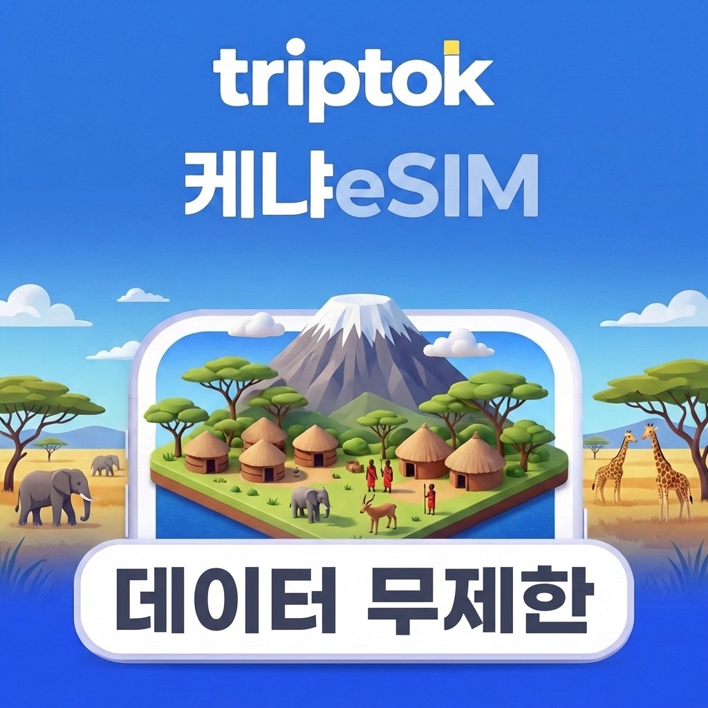 케냐 eSIM e심 5G 나이로비 마사이마라 1GB~20GB 데이터 전화VPN 무료 즉시