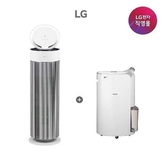 LG전자 LG 퓨리케어 공기청정기+제습기 세트 AS155GWDL+DQ205PSVA
