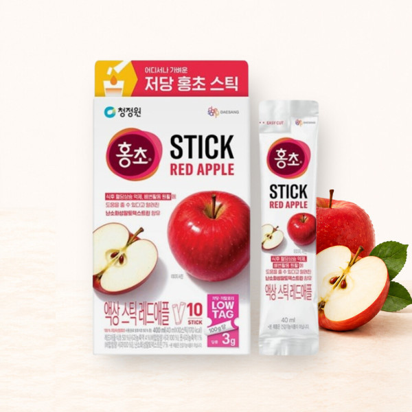 청정원 홍초 레드애플 저당 스틱 400ml(40mlx10입)