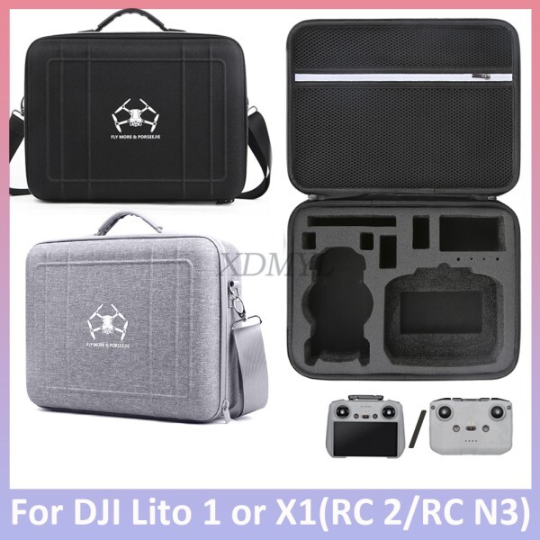 [오늘출발] [해외] 나일론 핸드헬드 방수 보호 핸드백 DJI Lito 1 X1 RC 2/RC N3 드론 액세서리용 통합 보관함 숄더백