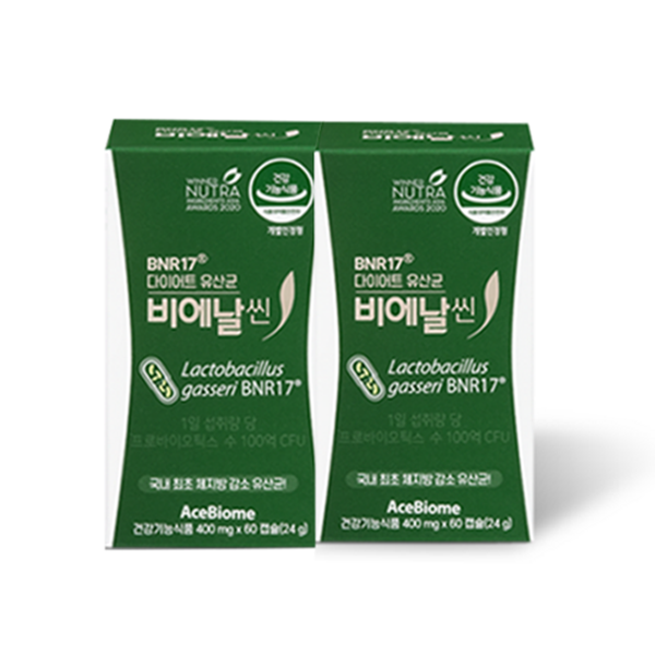 비에날씬 비에날씬 BNR17 다이어트 유산균 60캡슐 2개