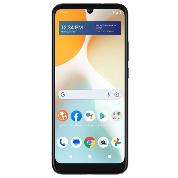 [해외] 라이블리® 블루 뷰 5 프로 64GB 선불폰 라이블리 유심 카드 포함 검은색