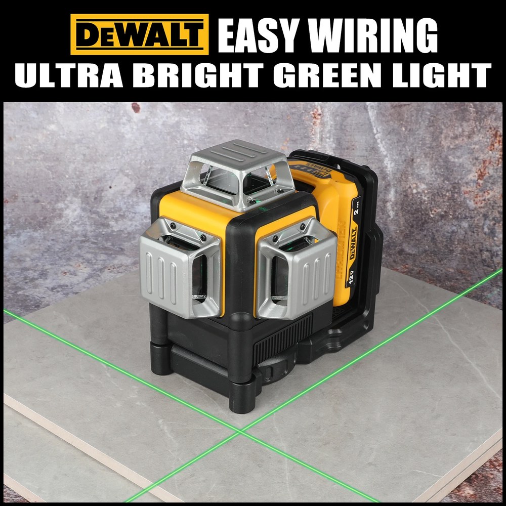 [오늘출발] [해외] [호환] 호환 2025 dewalt 호환 DW089LG 12 라인 3면 360 수직 12V 리튬 배터리 레이저 레벨 수평 녹색 미터 야외