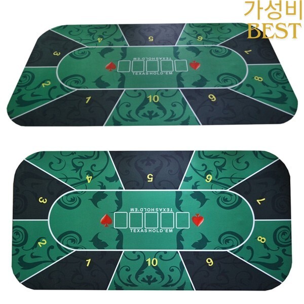 [오늘출발] [해외] 텍사스 홀덤 테이블보 포커 보드 게임 디지털 인쇄 스웨이드 고무 패드 카지노 룰렛 주사위 베팅 매트 180x