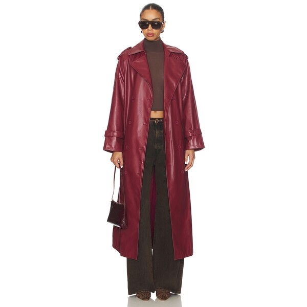 [해외] 리볼브직영몰 LIONESS x REVOLVE Penny Trench Coat Leath 관부가세 포함 가격. 무료배송