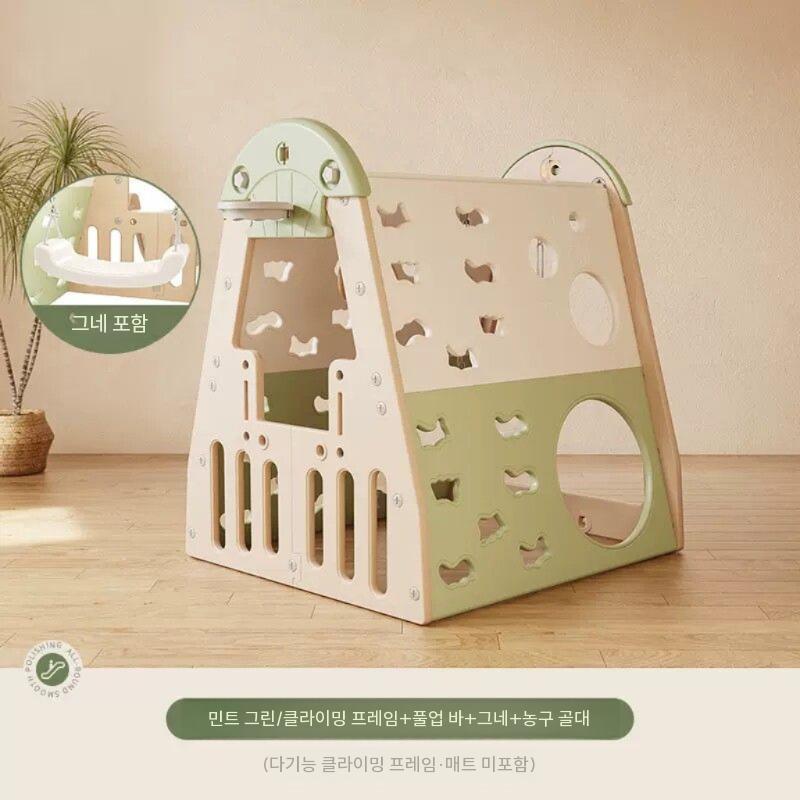 아기 미끄럼틀 유아 정글짐 아이방 키즈 등반 놀이집 안전한 놀이터 어린이 1. 카다몸 그린 클라이밍 프레