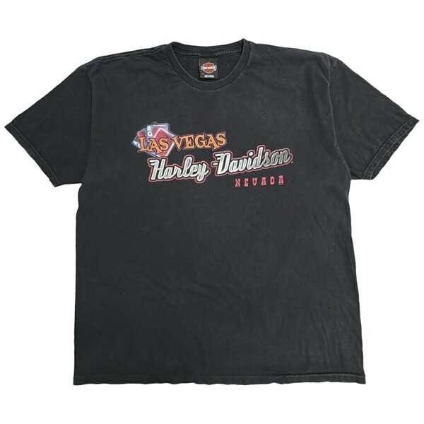 [중고,해외] 18902730 (중고) HARLEY DAVIDSON 할리 데이비슨 핑업 걸 카지노 티셔츠 오토바이