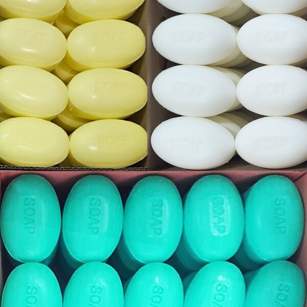대용량 세수 비누 120g x 80개 단단한비누 알뜨랑 향기 올스파 업소용