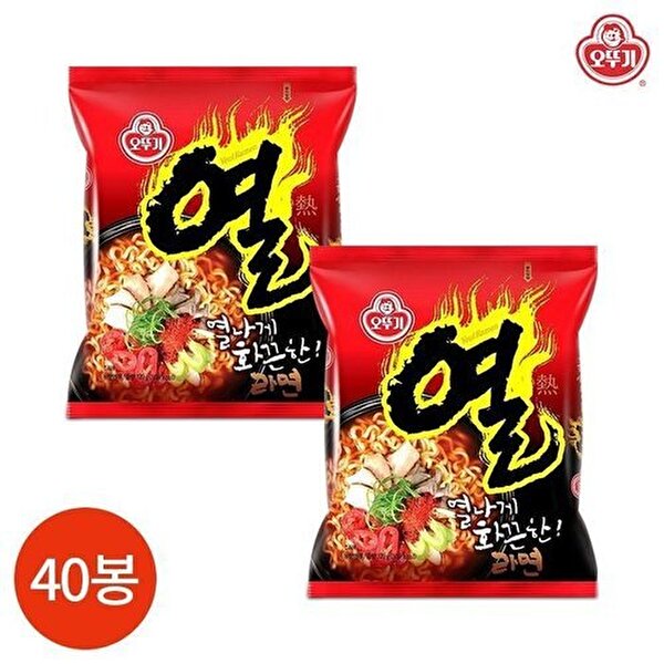 셀러허브 식품 오뚜기 열라면 120g x 40봉 (10514881)