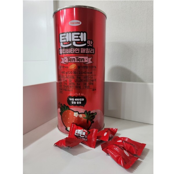 텐텐 텐텐 맛있는딸기맛 멀티비타민패밀리120정x2