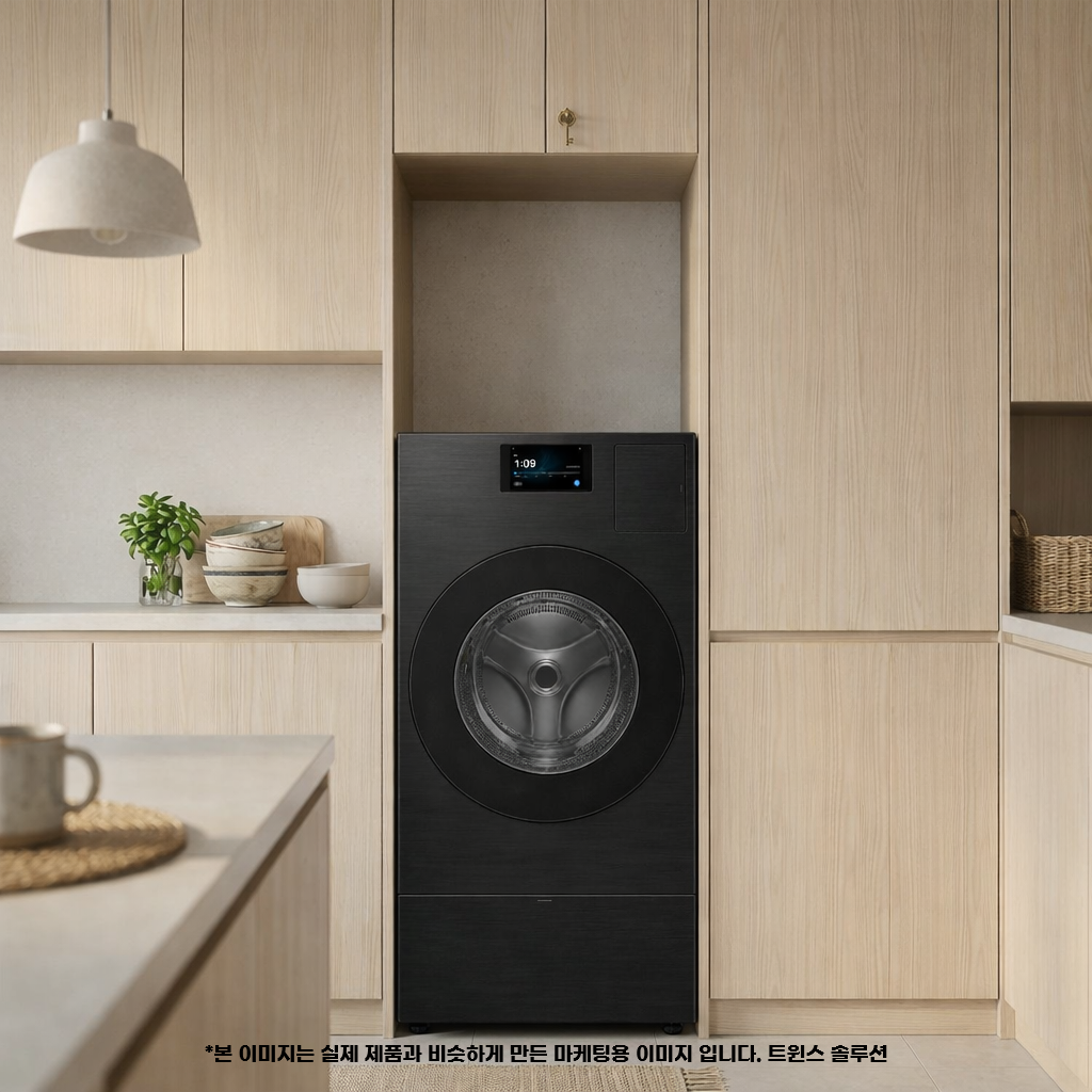 삼성전자 삼성전자 비스포크 Bespoke AI 콤보 25/18kg 블랙캐비어(WD80H25BHB) 트윈스 솔루션