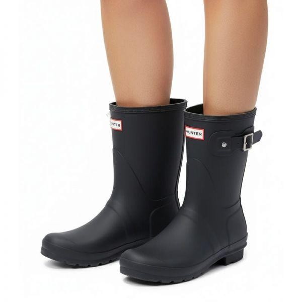 MUST IT_ Reorder Original Short Black WFS1000RMA BLK 오리지날 숏 레인부츠