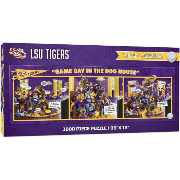 [해외] 14289744 직소 퍼즐 취미 놀이 YouTheFan NCAA 게임 데이 인 더 독 하우스 - 1000p LSU Tigers
