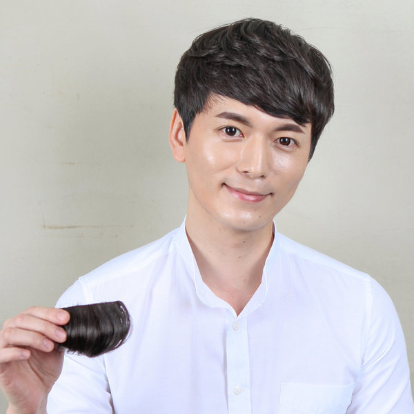 남자앞머리가발/M자커버/인모부분가발 5종