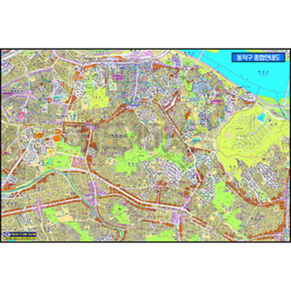 [오늘출발](양면코팅) 동작구 종합 안내도 / 160cm x 110cm