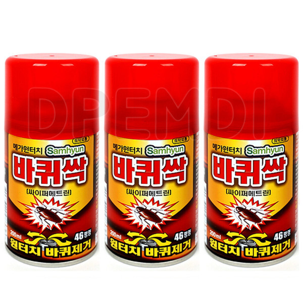 [오늘출발] 삼현 바퀴싹 3개 /바퀴벌레약/연막탄/연막살충제/바퀴약