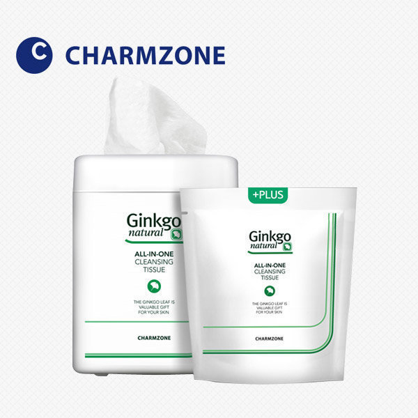 [오늘출발] 징코 1+1 참존 징코 내츄럴 올인원 클렌징 티슈 리필 본품