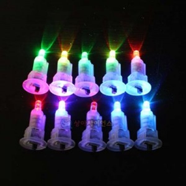 유성과학  3색 발광LED스위치 (총알형)(10개입) /수