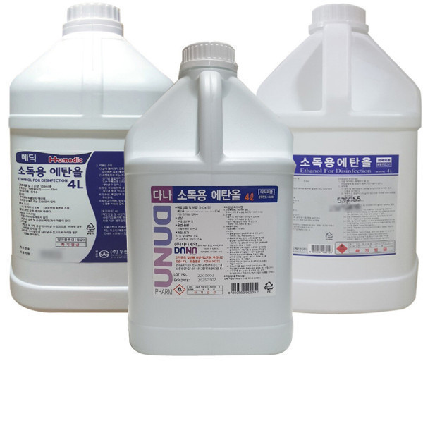 [오늘출발] 두원사이언스 소독용에탄올 4리터 알콜 4L 83프로 소독 알코올