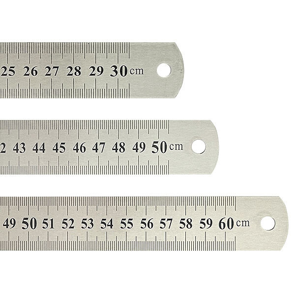 스틸 자 30cm 50cm 60cm 스텐레스 자 직자 철자 쇠자 학습용 문구용 학교 준비물